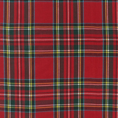 House of Wales Plaid Collection by Robert Kaufman - Red - Priced per half metre