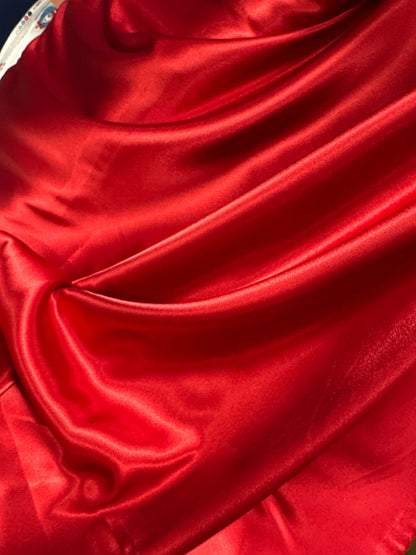 Satin - Silky Satin Solids Collection - Shannon Fabrics - Red