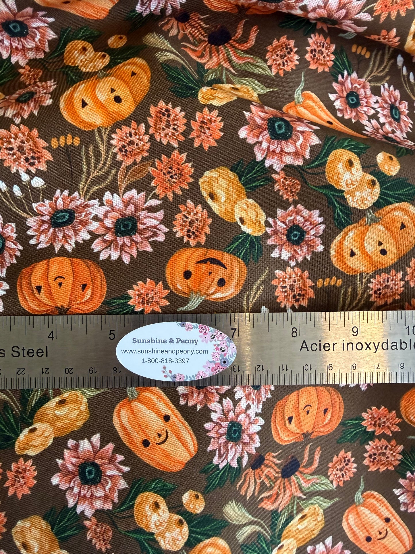 Dear Stella - Cozy Ghost Collection - Let's get smashed - Toffee - By Rae Ritchie for Dear Stella - Priced by the Half Metre