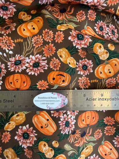 Dear Stella - Cozy Ghost Collection - Let's get smashed - Toffee - By Rae Ritchie for Dear Stella - Priced by the Half Metre