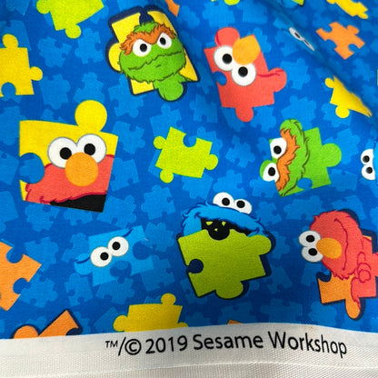 Sesame Street - Pièces de puzzle Bleu royal