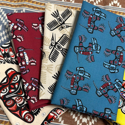 Indigenous Inspired Fabric Stash Box - Includes 10 Half Yard Cuts