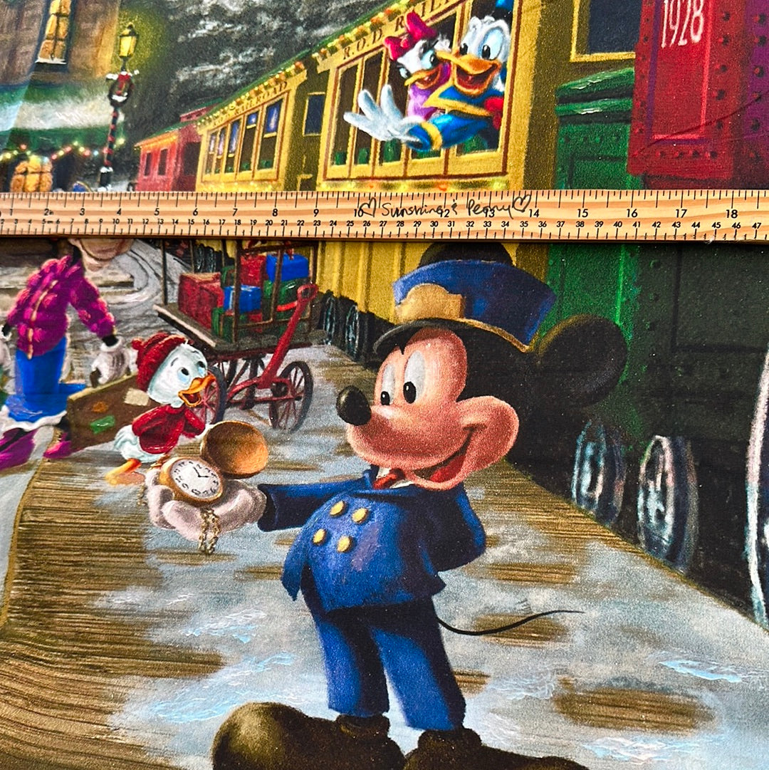 Disney Panel - Disney Mickey & Minnie Candy Cane Express 3 - Panel 36" x 43/44"