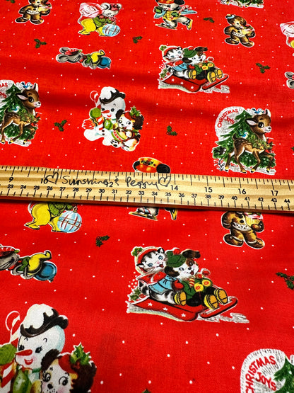 Christmas Joy  - Main Red - Cottage Mama Christmas Joy Collection for Riley Blake