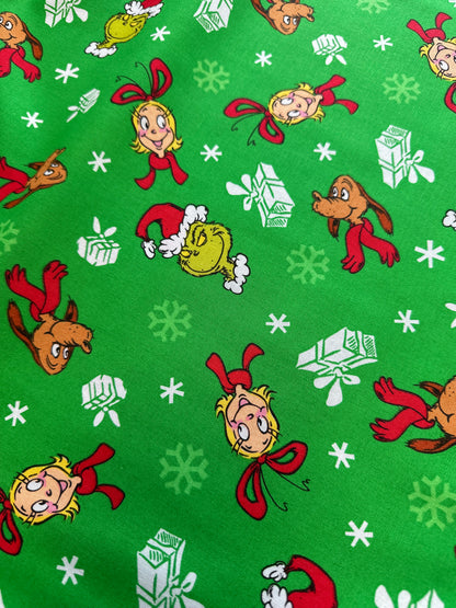 Rare - Robert Kaufman - Dr. Seuss - Christmas - How the Grinch Stole Christmas -  Green Gifts