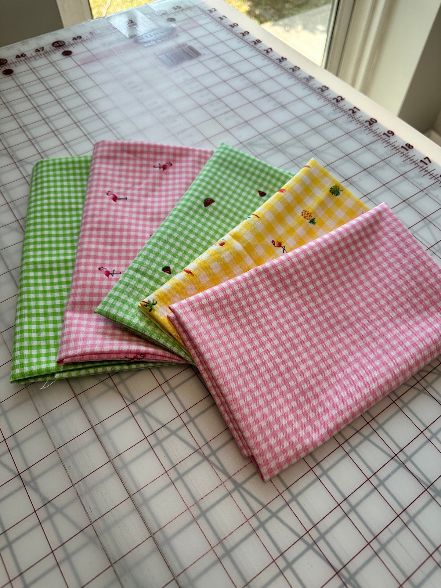 Summer Splash - Gingham  - Fat Quarter Bundle