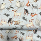Last 24.5" x Width of fabric - Timeless Treasures - Unleashed - Tossed Dogs - Sky