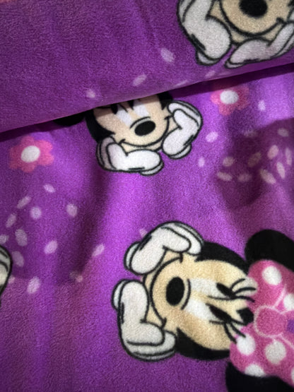 Minnie  - sweet dot - Fleece  - priced per full metre