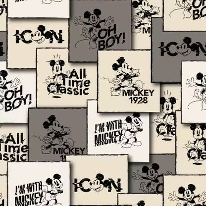 Disney - Mickey squares  - priced per half metre
