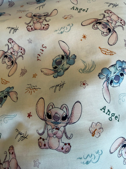 Springs Creative - Stitch and Angel Sketch  - Priced per half metre
