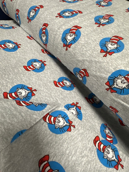 Knit - Dr. Seuss - Cat in the Hat - per half metre