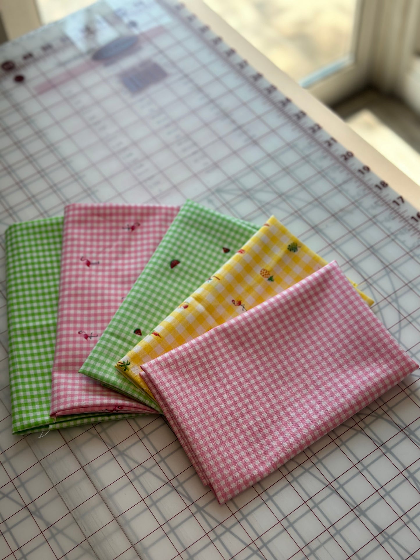 Summer Splash - Gingham  - Fat Quarter Bundle