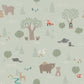 Riley Blake Designer Flannel - Elmer & Eloise - Forest - Sage - Priced per half metre