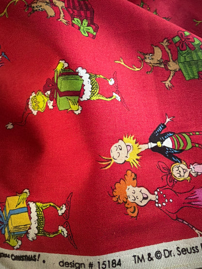Back in stock - Robert Kaufman - Dr. Seuss - Christmas - How the Grinch Stole Christmas -  Family