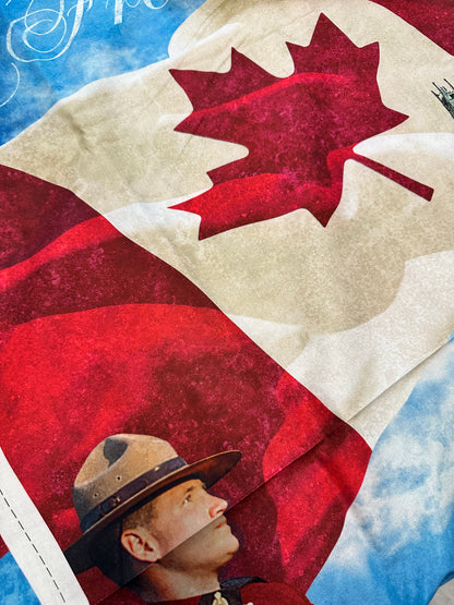 Panel - Northcott Fabrics - Oh Canada - RCMP and Canadian Flag
