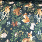 Minky - Dear Stella - Forest Storeis - Iron - 100% Polyester - approx. 60" wide - Sold by the full metre