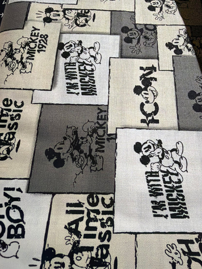 Disney - Mickey squares  - priced per half metre