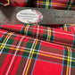 House of Wales Plaid Collection by Robert Kaufman - Red - Priced per half metre