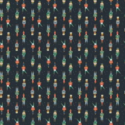 Last cut from bolt - 27.5" x width of fabric - Dear Stella  - Nutcracker - Nutters - Phantom