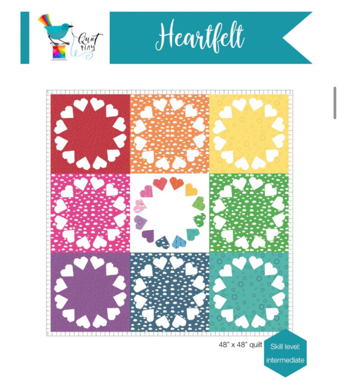 Dream Heartfelt Quilt Kit - Riley Blake