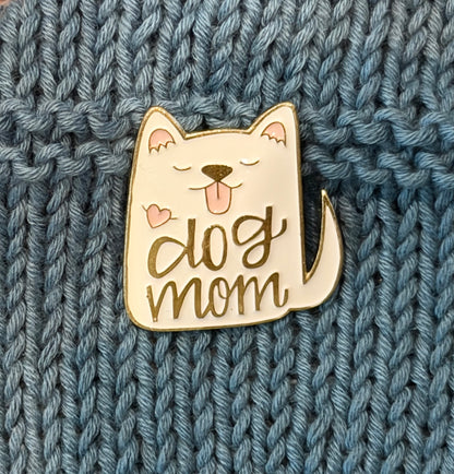 Enamel Pin  - Dog Mom