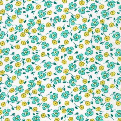 Robert Kaufman - Flowerhouse Little Blossoms - Azure - Priced per Half Metre