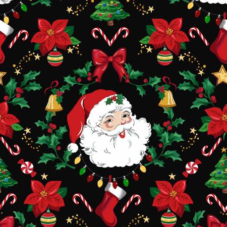 Freckle & Lollie - Tidings & Joy -Santa Trimmings - Black