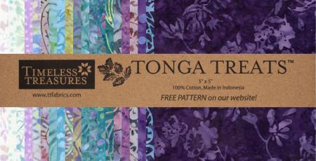 Timeless Treasures - 5 inch Squares Tonga Batik - Paradise - 42pcs/bundle - Tonga Batik Paradise Collection