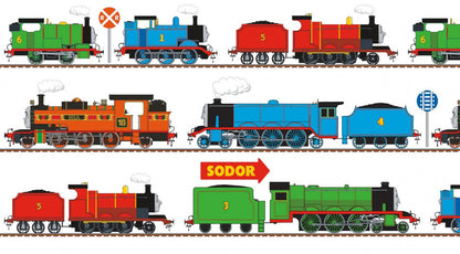 Panel - All Aboard with Thomas & Friends Train Line - White