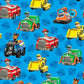 Paw Patrol by David Textiles - Paw Patrol Rescue Car - Blue - Priced per half metre