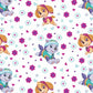 Paw Patrol by David Textiles - Paw Patrol Pup Power - White/Multi  - Priced per half metre