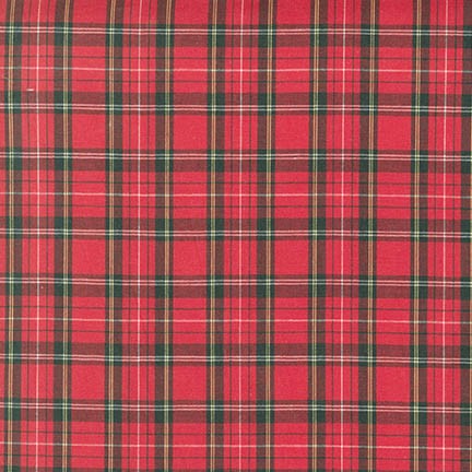 Sevenberry Classic Plaids Collection by Robert Kaufman - Red - Priced per half metre