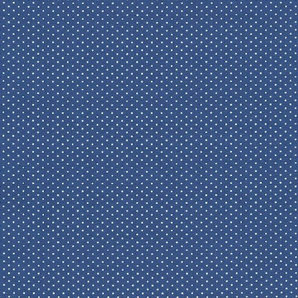 Robert Kaufman Fabrics - Sevenberry Petite Basics  - Pindot -  Denim (Blue)