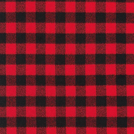 Premium Flannel - Mammoth Flannel - Robert Kaufman - Red  - Priced per half metre