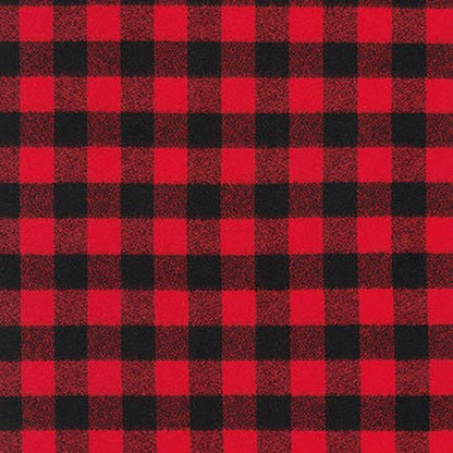 Premium Flannel - Mammoth Flannel - Robert Kaufman - Red  - Priced per half metre
