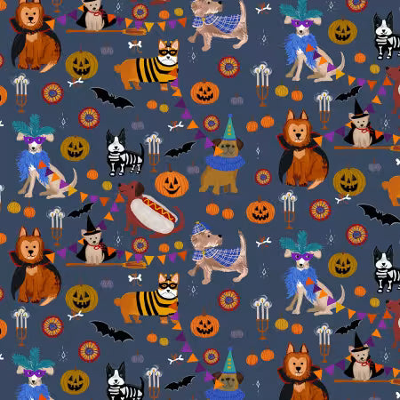 Dear Stella - Howloween - Moonlight Howloween  - Sold by the half metre