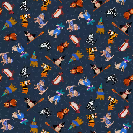 Dear Stella - Howloween - Eclipse Halloweenie - Sold by the half metre