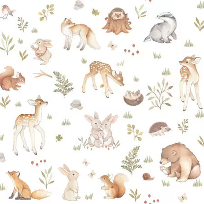 Dear Stella - ABC's of Love - Enchanted Forest - White -  New for 2026 - Sold by the half metre