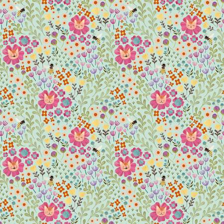 Coming Soon - Dear Stella - Curious Garden by Pammie Jane Collection  - Multi Kitty Floral