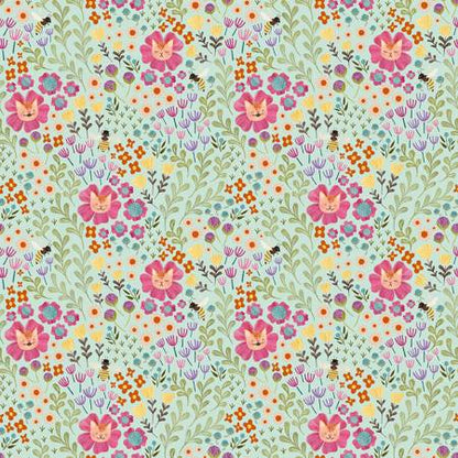 Dear Stella - Curious Garden by Pammie Jane Collection  - Multi Kitty Floral