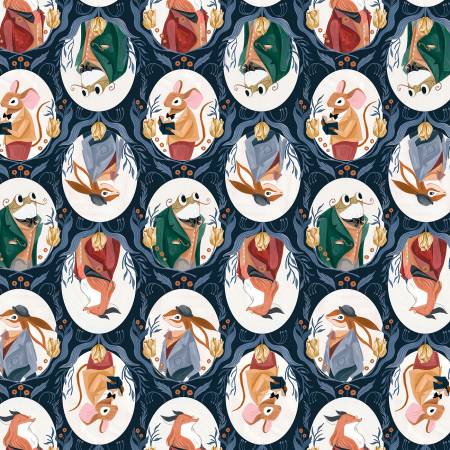 Dear Stella  -  Dapper Den  - By Rae Ritchie Collection - Dapper Den - Space - Priced by the half metre