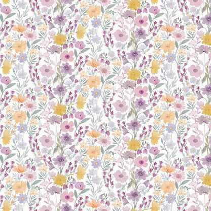 Dear Stella  -  Floral Dream - And Sew It Goes Collection - White
