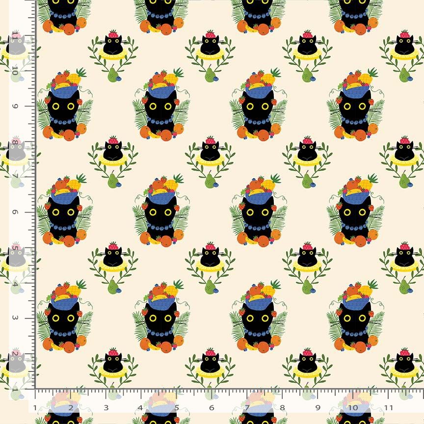 Dear Stella - Carmen Purranda - Vanilla -  by Leezaworks Collection - Priced per half metre