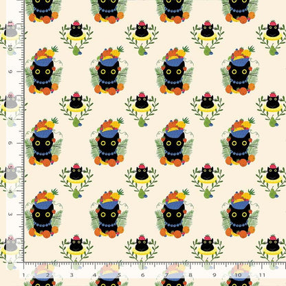 Dear Stella - Carmen Purranda - Vanilla -  by Leezaworks Collection - Priced per half metre