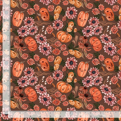 Dear Stella - Cozy Ghost Collection - Let's get smashed - Toffee - By Rae Ritchie for Dear Stella - Priced by the Half Metre