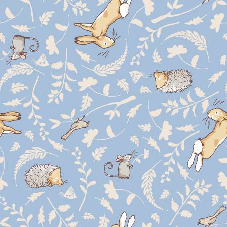 Clothworks - Guess How Much I Love You 2024 Collection - Forest Friends - Denim -  Priced by the half metre