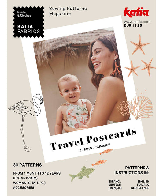 Katia Fabrics - Pattern Magazine - Travel Post Cards  - Spring Summer 2024