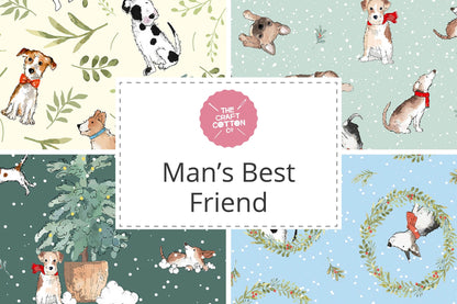 The Craft Cotton Company - Man's Best Friend Collection - Sleepy Dog - Cream