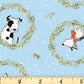 The Craft Cotton Company - Man's Best Friend Collection - Berry Wreath - Blue