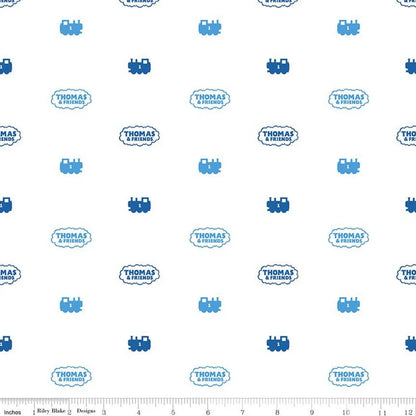 Thomas The Train by Riley Blake - Thomas & Friends - Silhouettes - White